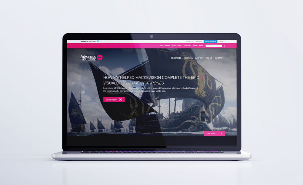 Advanced Solutions Inc. site mockup