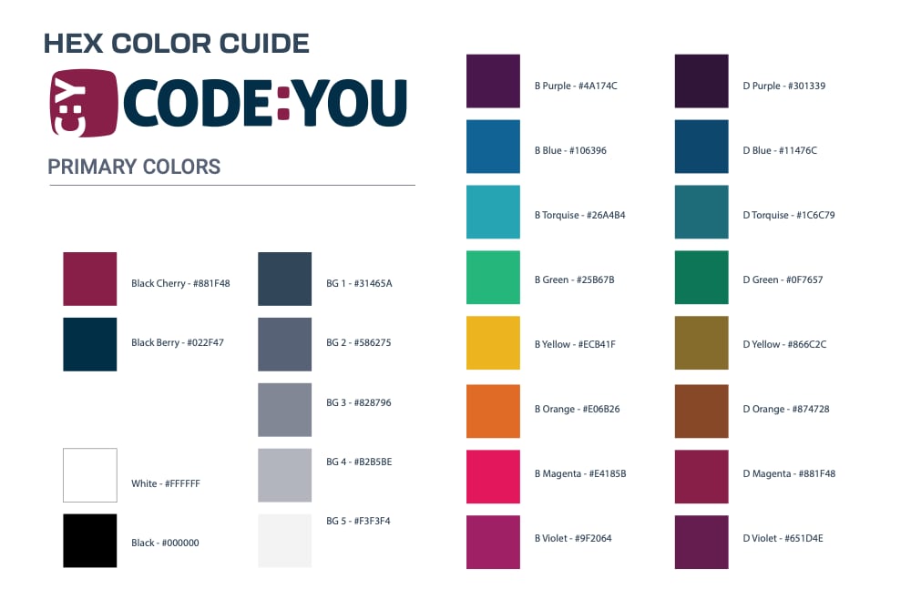 Brand guide spread