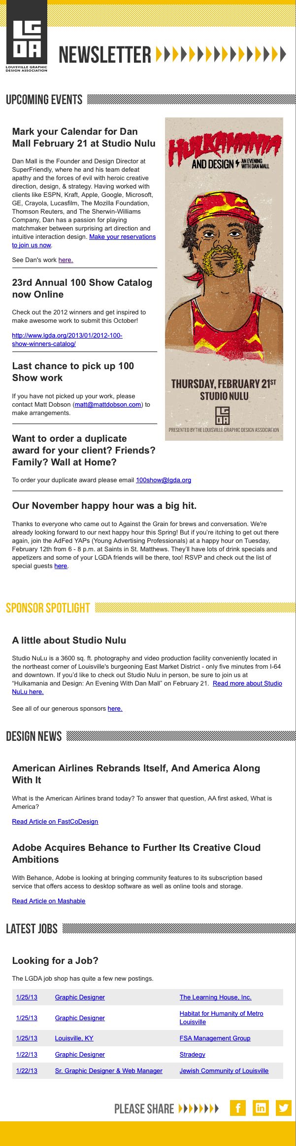 LGDA email design