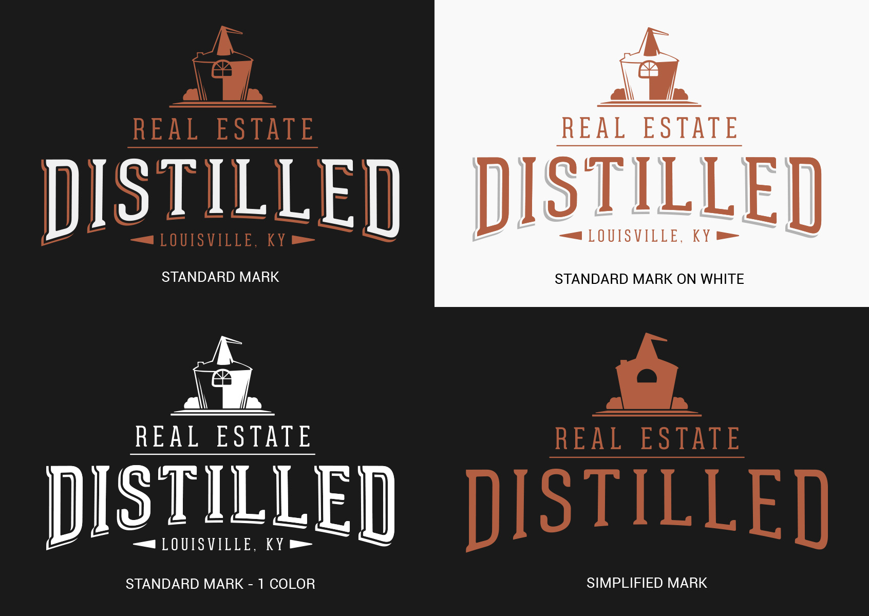 Real Estate Distilled logo variations