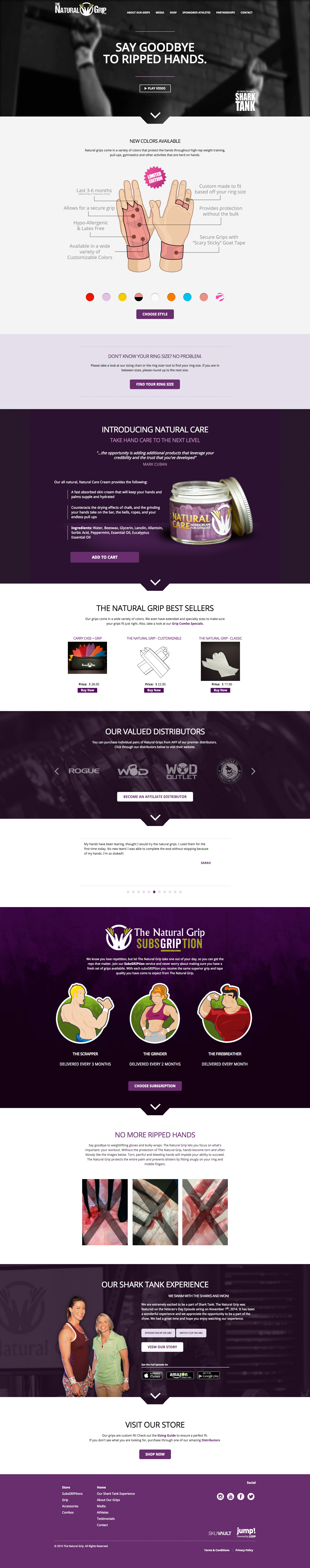 The Natural Grip desktop site